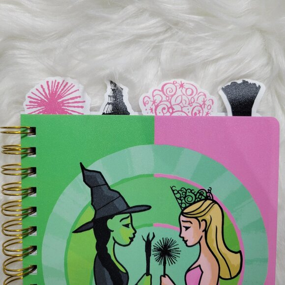 Wicked Elphaba & Glinda Tabbed Spiral Notebook - Picture 3 of 10